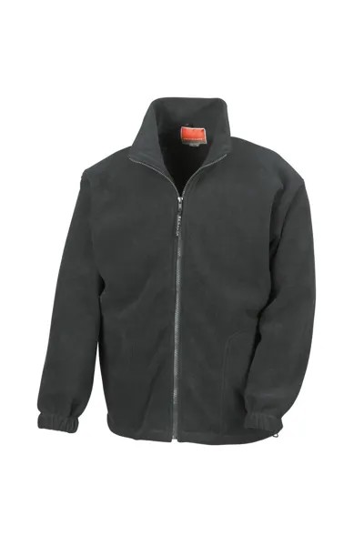 Активная флисовая куртка с полной молнией и защитой от скатывания Result, черный