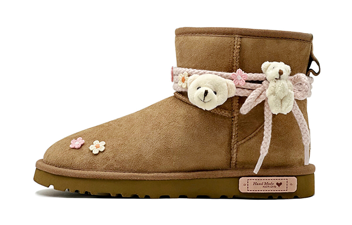 CLASSIC MINI Зимние ботинки женские розовые Ugg