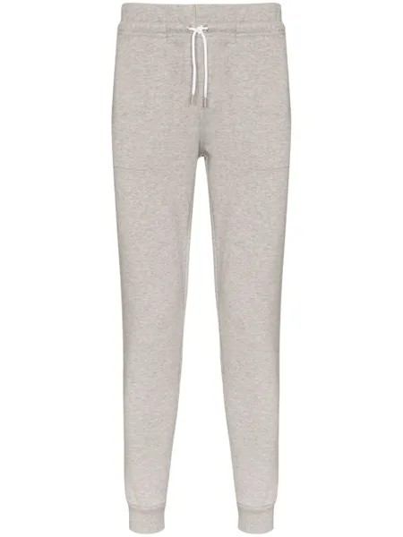 Maison Kitsuné спортивные брюки с нашивкой, серый