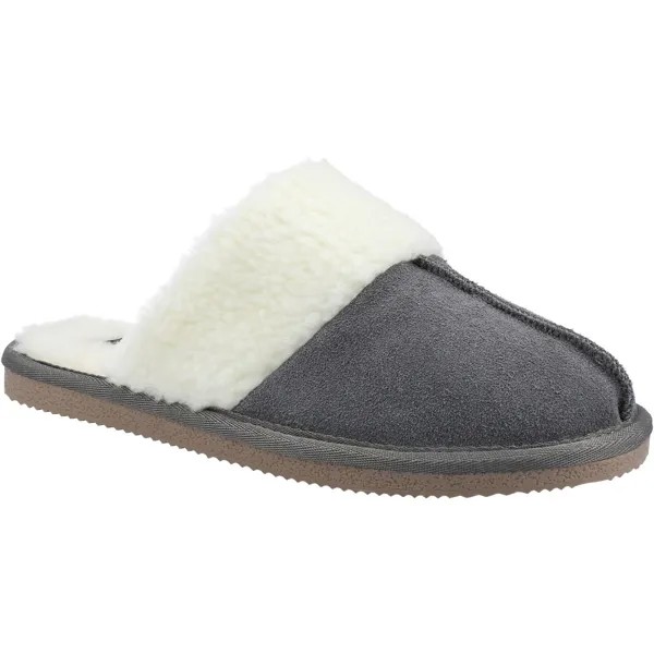 Арианна замшевые тапочки Hush Puppies, серый