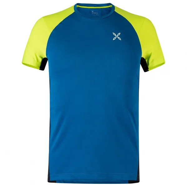 Функциональная рубашка Montura Join T Shirt, цвет Deep Blue/Verde Lime