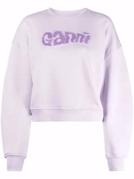 GANNI толстовка с логотипом