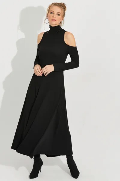 Женское черное платье макси с открытыми плечами BK1712 Cool & Sexy, черный