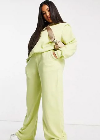 Oversized-джоггеры фисташкового цвета от комплекта ASOS DESIGN Curve-Зеленый цвет