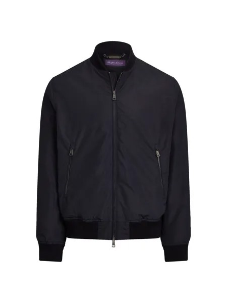 Куртка-бомбер Drayton Varsity Ralph Lauren Purple Label, черный