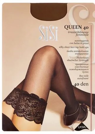 Чулки Sisi Queen, 40 den, размер 4-L, naturelle (коричневый)