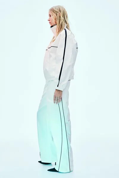 Спортивные брюки с окантовкой H&M, бежевый