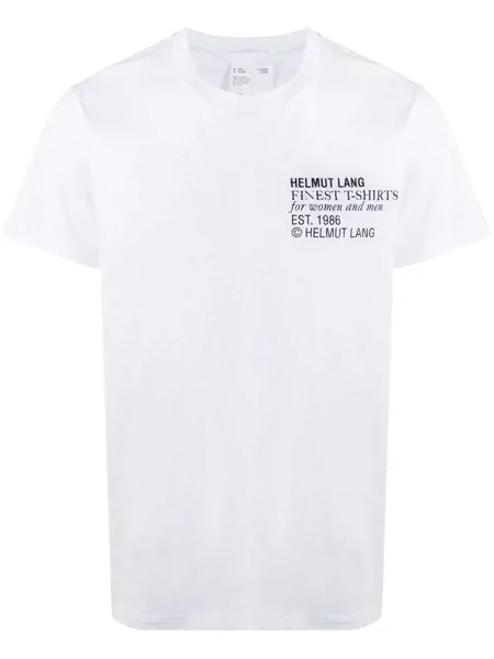 Helmut Lang футболка Finest с логотипом