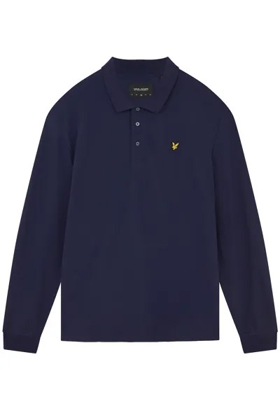 Поло Lyle & Scott Langarm, синий