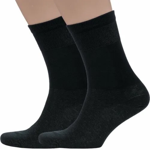 Носки Dr. Feet, комплект, 2 пары, размер 27, черные