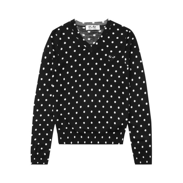 Свитер в горошек Comme des Garçons PLAY Черный