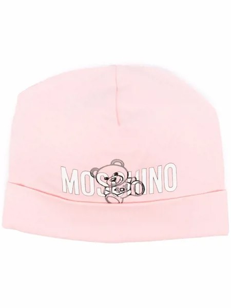 Moschino Kids шапка бини с принтом Teddy Bear