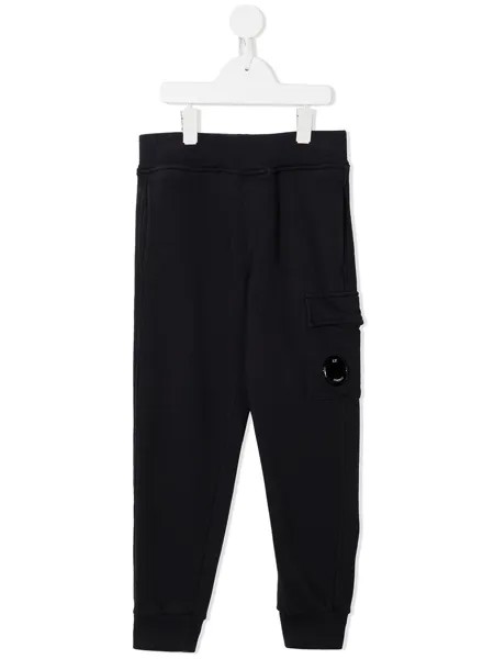 C.P. Company Kids спортивные брюки с линзой
