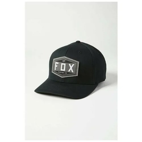 Бейсболка велосипедная Fox Emblem Flexfit Hat, black, 2021 (Размер: S/M)