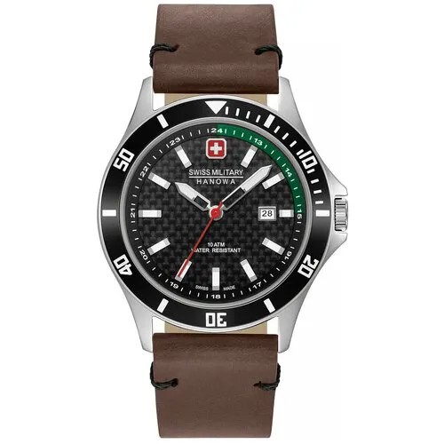 Наручные часы Swiss Military Hanowa Khaki Navy 06-4161.2.04.007.06, коричневый, зеленый