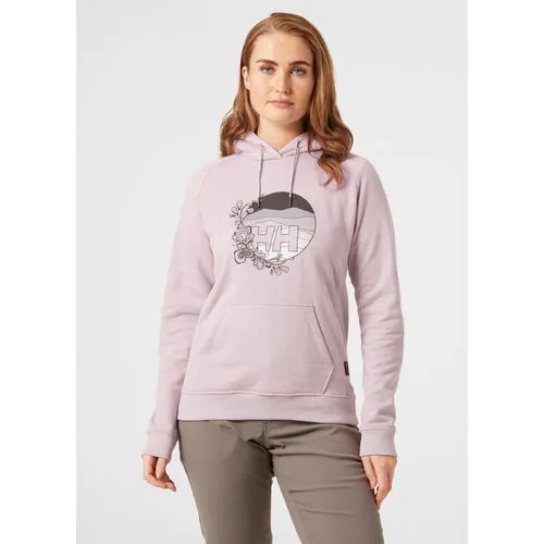 Толстовка спортивная Helly Hansen F2F Organic Cotton Hoodie, размер XS, , сиреневый