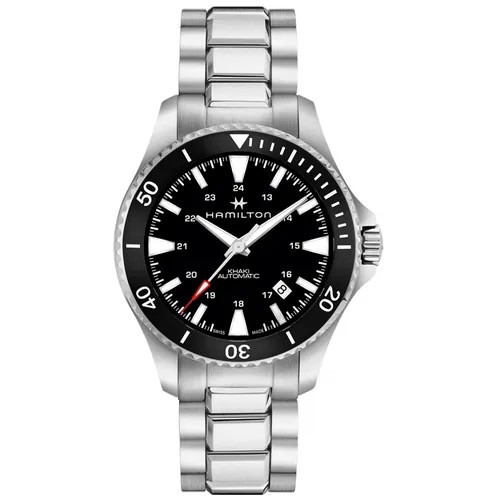 Наручные часы Hamilton Khaki Navy H82335131, черный, серебряный