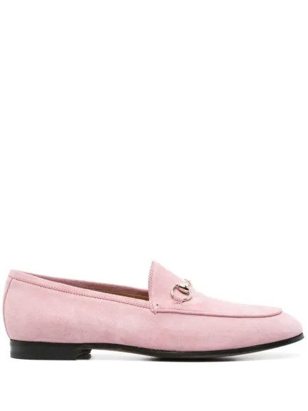 Gucci лоферы Jordaan с пряжкой Horsebit, розовый