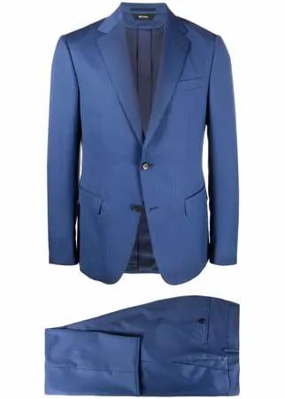 Z Zegna строгий костюм с однобортным пиджаком