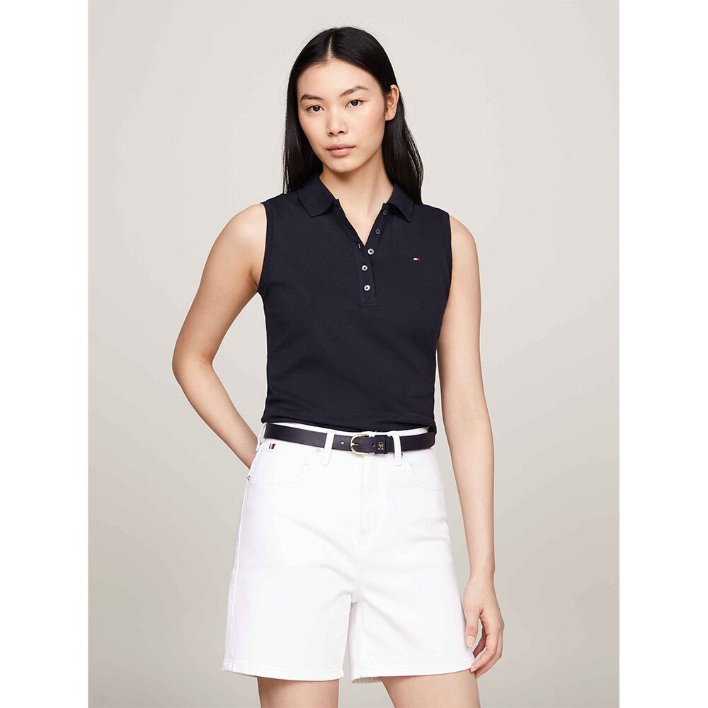 Поло Tommy Hilfiger 1985 Slim Fit, белый