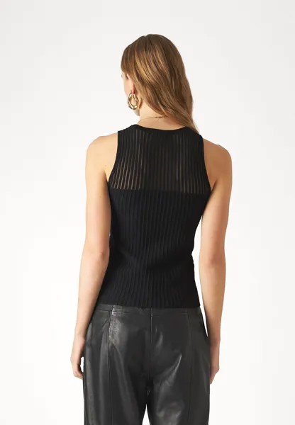 Топ Sheer Yarn DKNY, черный
