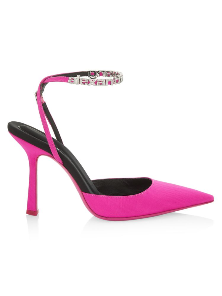 Туфли Delphine с логотипом и ремешком Alexander Wang, розовый