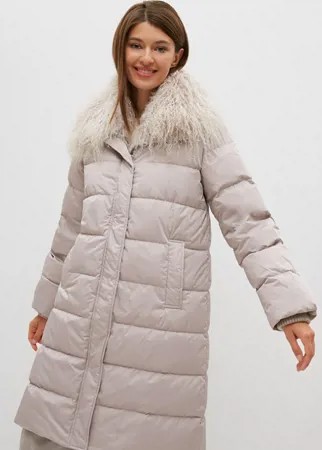Пуховик-пальто женский Consowear WDLF 210521 белый 46 RU
