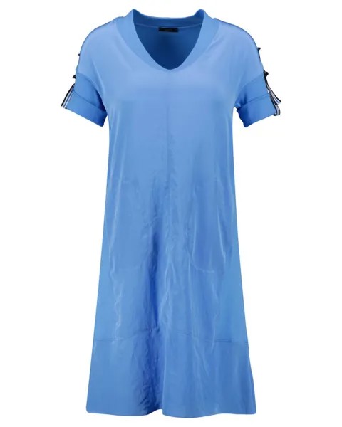 Платье с V-образным вырезом Marc Cain, синий