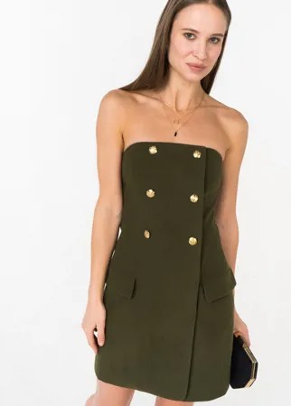 Вечернее платье женское T-Skirt AW18-07-0526-FS зеленое 44 RU