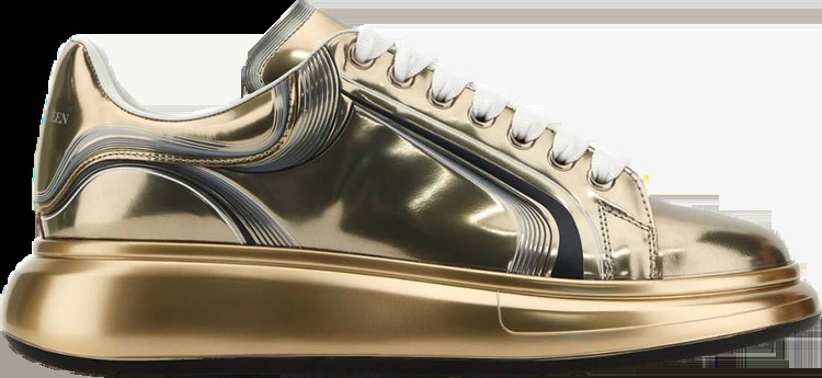 Кроссовки Alexander McQueen Oversized Sneaker 'Curve Tech - Gold', золотой