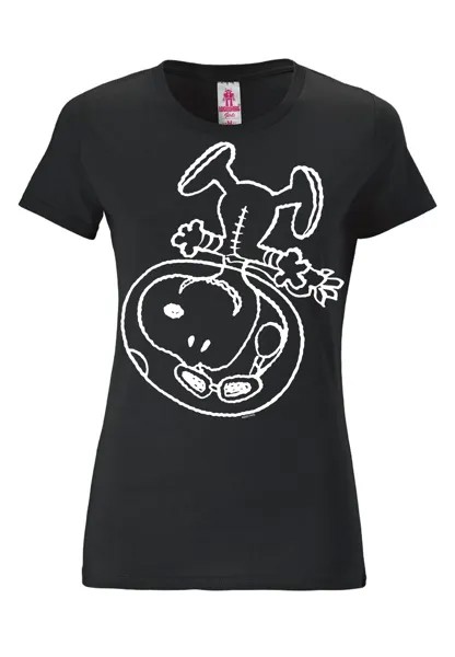 Футболка Logoshirt Snoopy Astronaut, черный