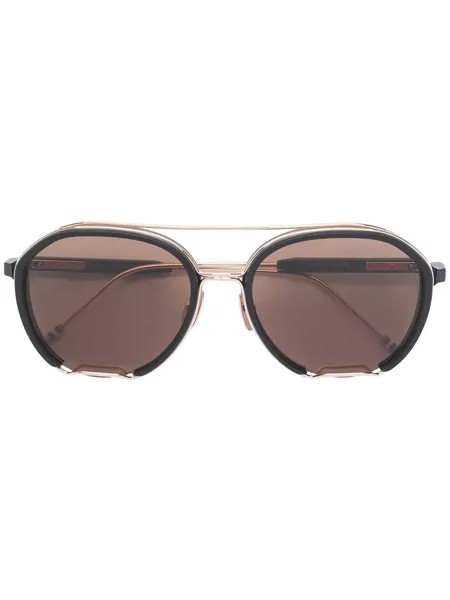 Thom Browne Eyewear солнцезащитные очки с металлической деталью