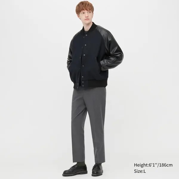 Умные брюки до щиколотки UNIQLO (2WAY Stretch Длина ноги 64,5 ~ 70,5 см)