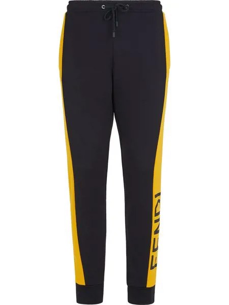 Fendi спортивные брюки с логотипом