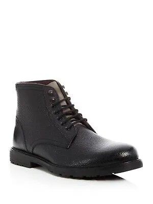 TED BAKER LONDON Мужские черные кожаные походные ботинки Karusl с круглым носком на блочном каблуке 11