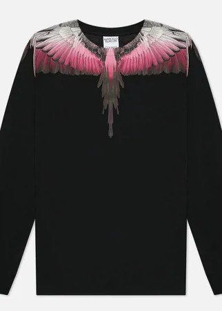 Мужской лонгслив Marcelo Burlon Wings Regular, цвет чёрный, размер XL