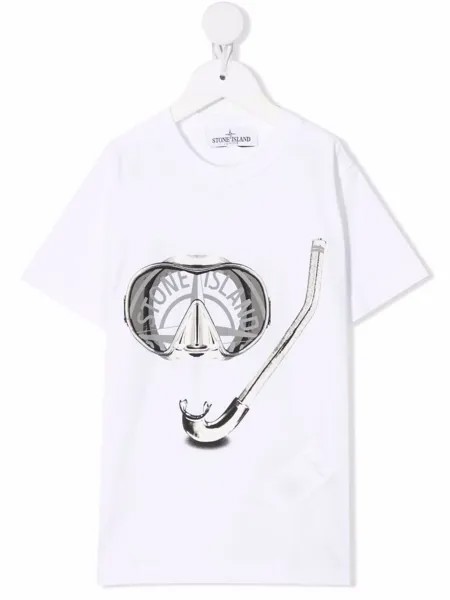 Stone Island Junior футболка с принтом