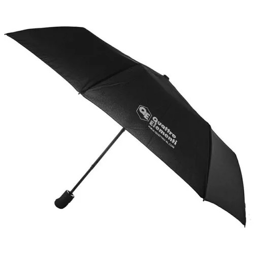 Мини-зонт Quattro Elementi, полуавтомат, черный