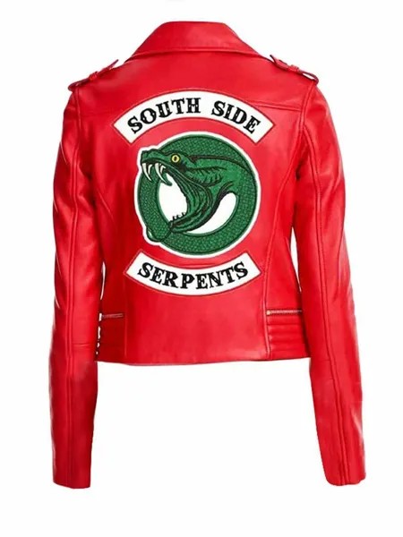 Женская красная куртка Riverdale Southside Serpents Madelaine Petsch Cheryl Blossom