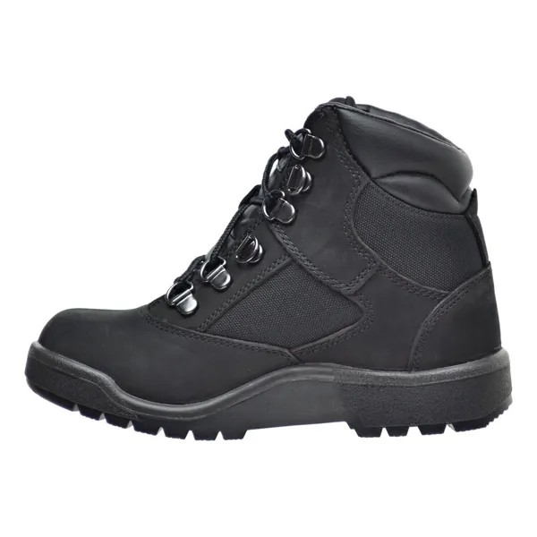 [TB044790] Полевые ботинки Timberland 6 дюймов (F/L), черный нубук, детский размер 2 *RNEW*