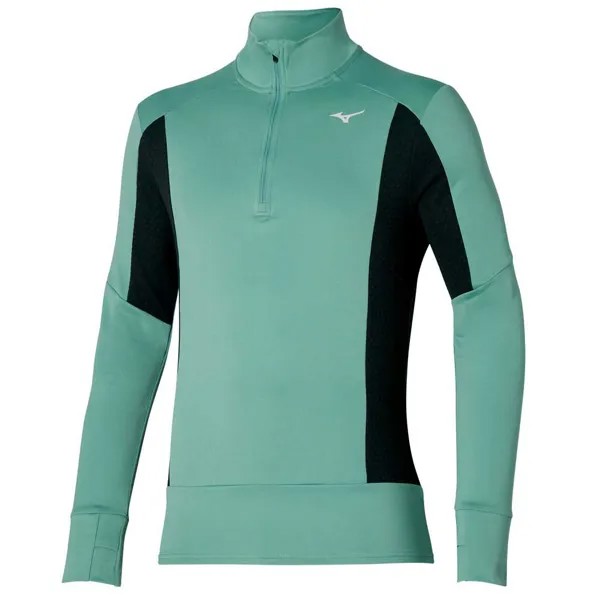 Толстовка Mizuno Warmalite Half Zip, зеленый