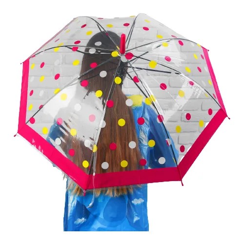 Зонт детский «Кружочки», фуксия