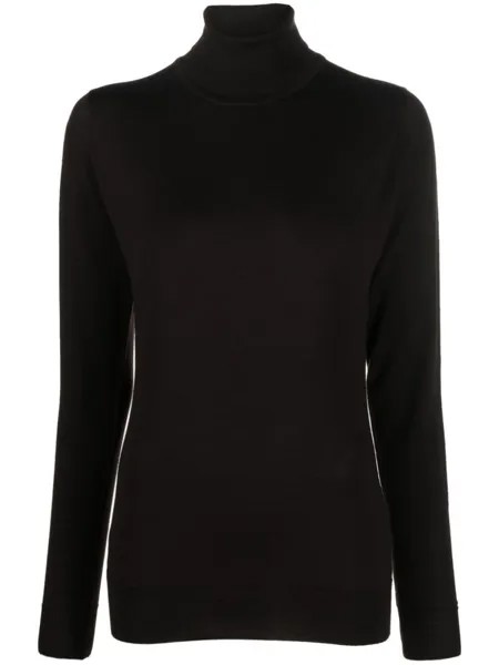 John Smedley джемпер Catkin с высоким воротником, коричневый