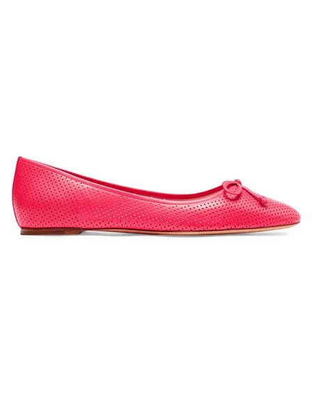 Перфорированные кожаные балетки Veronica kate spade new york, розовый