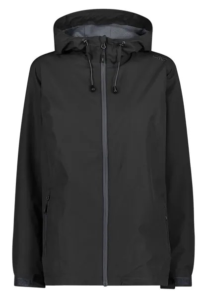 Дождевик/водоотталкивающая куртка WOMAN JACKET FIX HOOD CMP, цвет nero