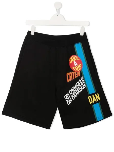 Dsquared2 Kids спортивные шорты Traveler Patch