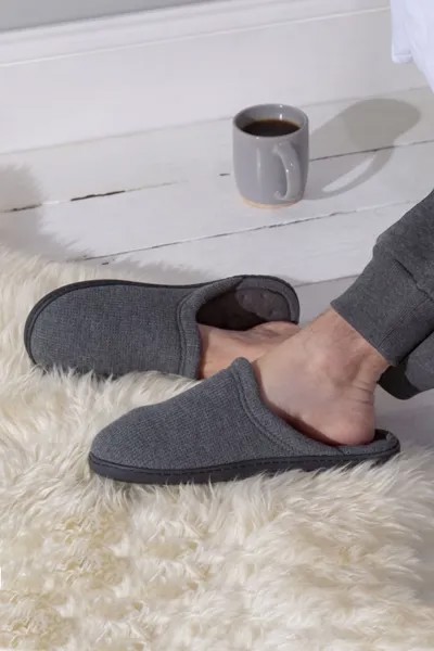 Шлепанцы с вафельной фактурой Totes, серый