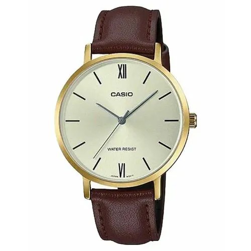 Наручные часы CASIO LTP-VT01GL-9B, золотой, коричневый