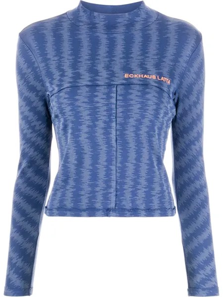 Eckhaus Latta топ с узором зигзаг