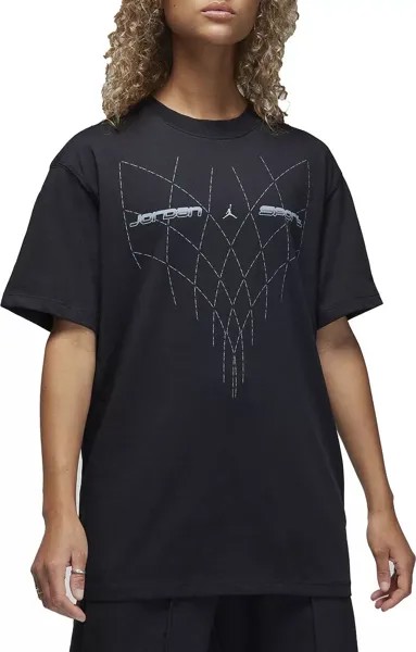 Женская футболка с рисунком Jordan Sport, черный